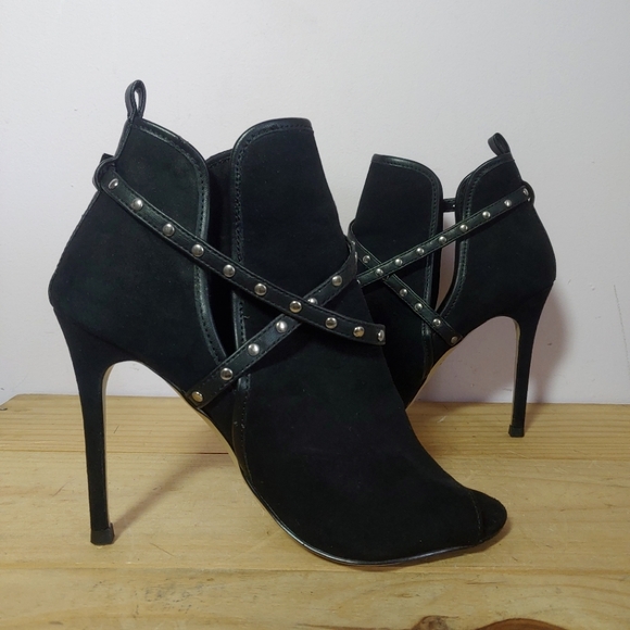 Primadonna collection black peep toe heels, size 37 EU - Picture 2 of 11